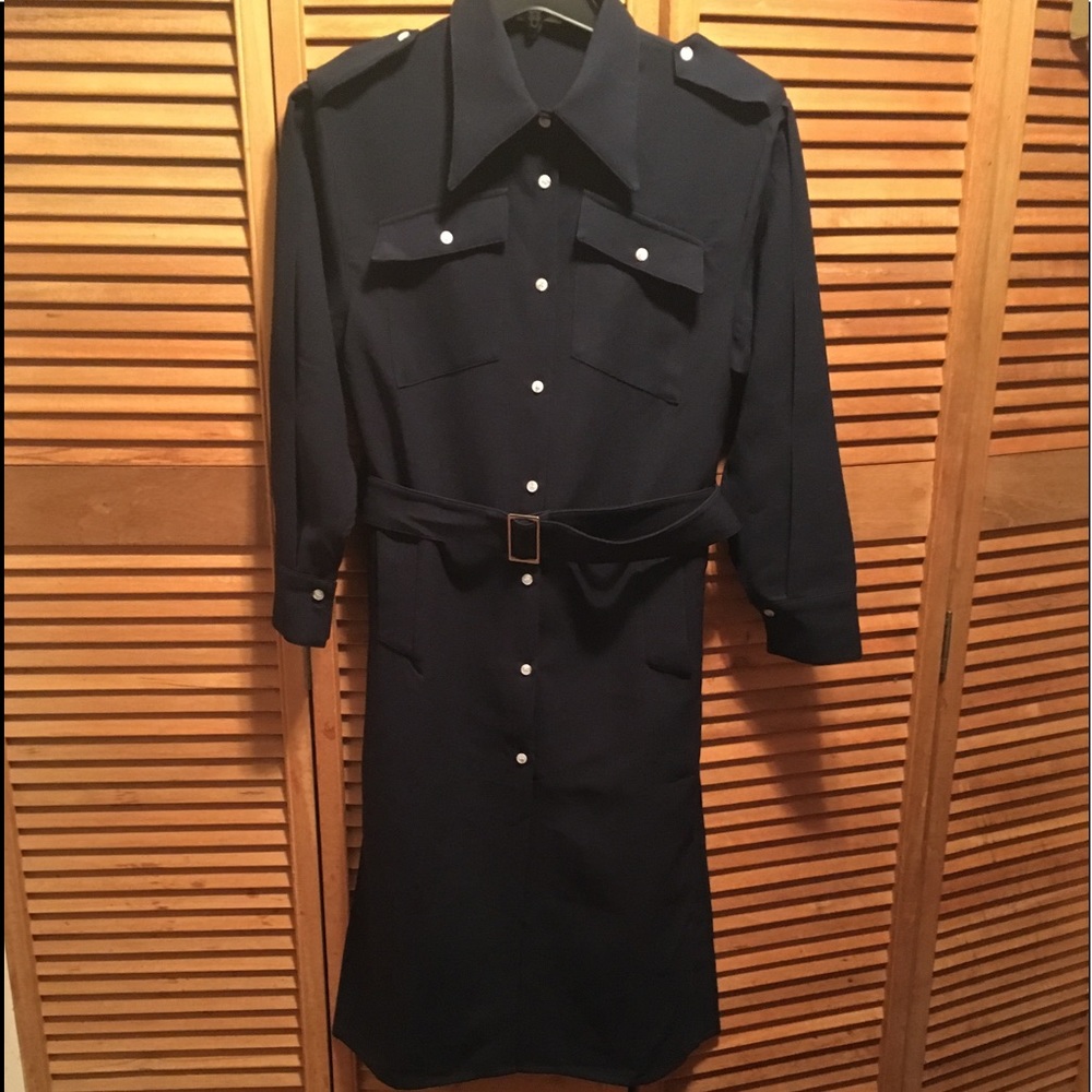 Classy Navy Blue Dress